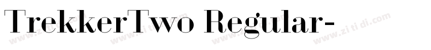 TrekkerTwo Regular字体转换